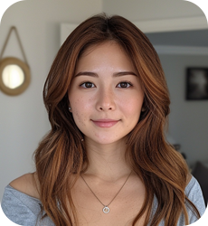 Before applying AI Beauty filter