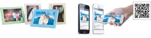 사진인화, QR코드 사진 전송