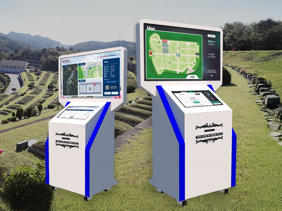 두대의 스마트 키오스크 제품